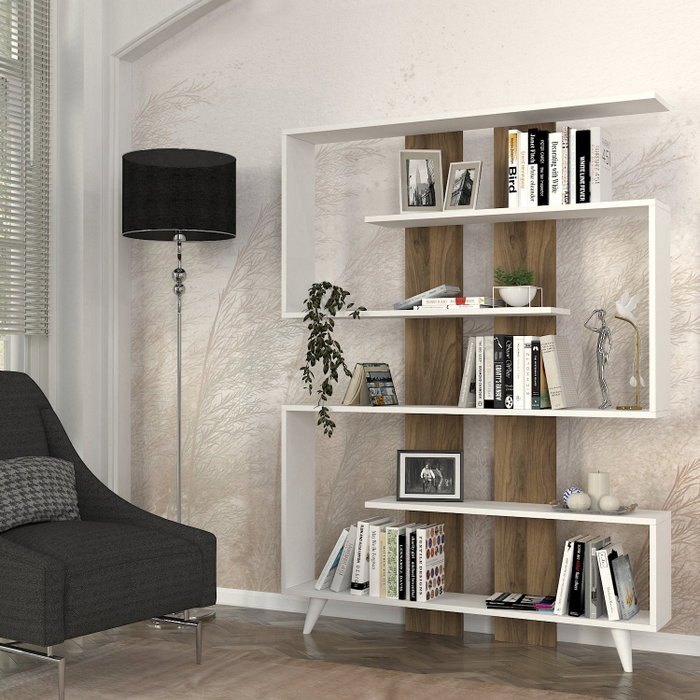 Hanah Home Rain - Blanco, Nogal